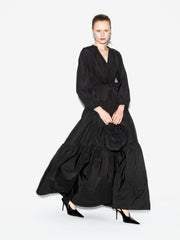 Ahi dress in black + Cloud bag in black