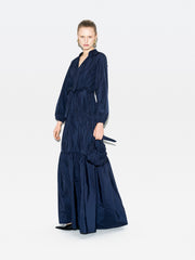 Ahi dress in navy + Cloud bag in navy
