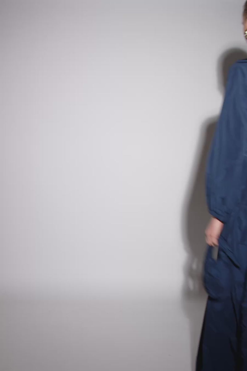 Ahi dress in navy + Cloud bag in navy